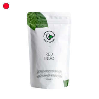 Obal pro Red Indo Kratom od Kratom Bird.